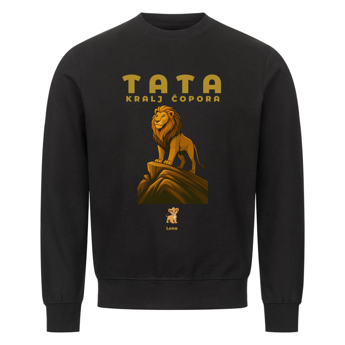 Dad King of the Pack, Customizable Sweatshirt