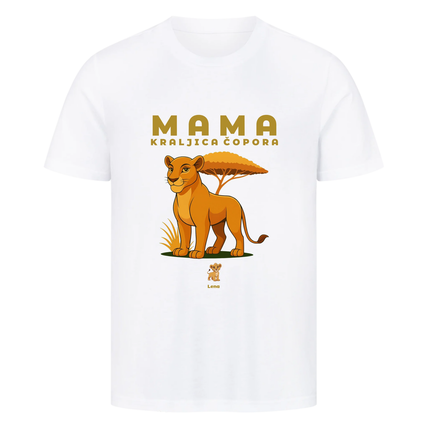 Personalisierbares Mama Kraljica Čopora, Premium T-Shirt