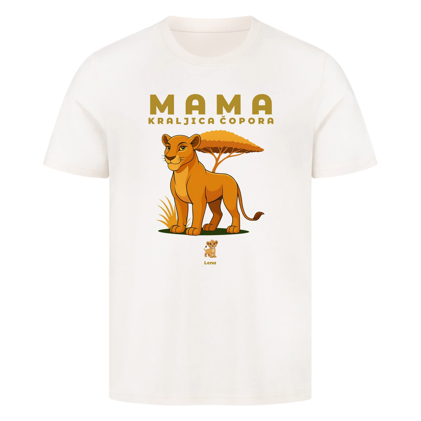 Personalisierbares Mama Kraljica Čopora, Premium T-Shirt