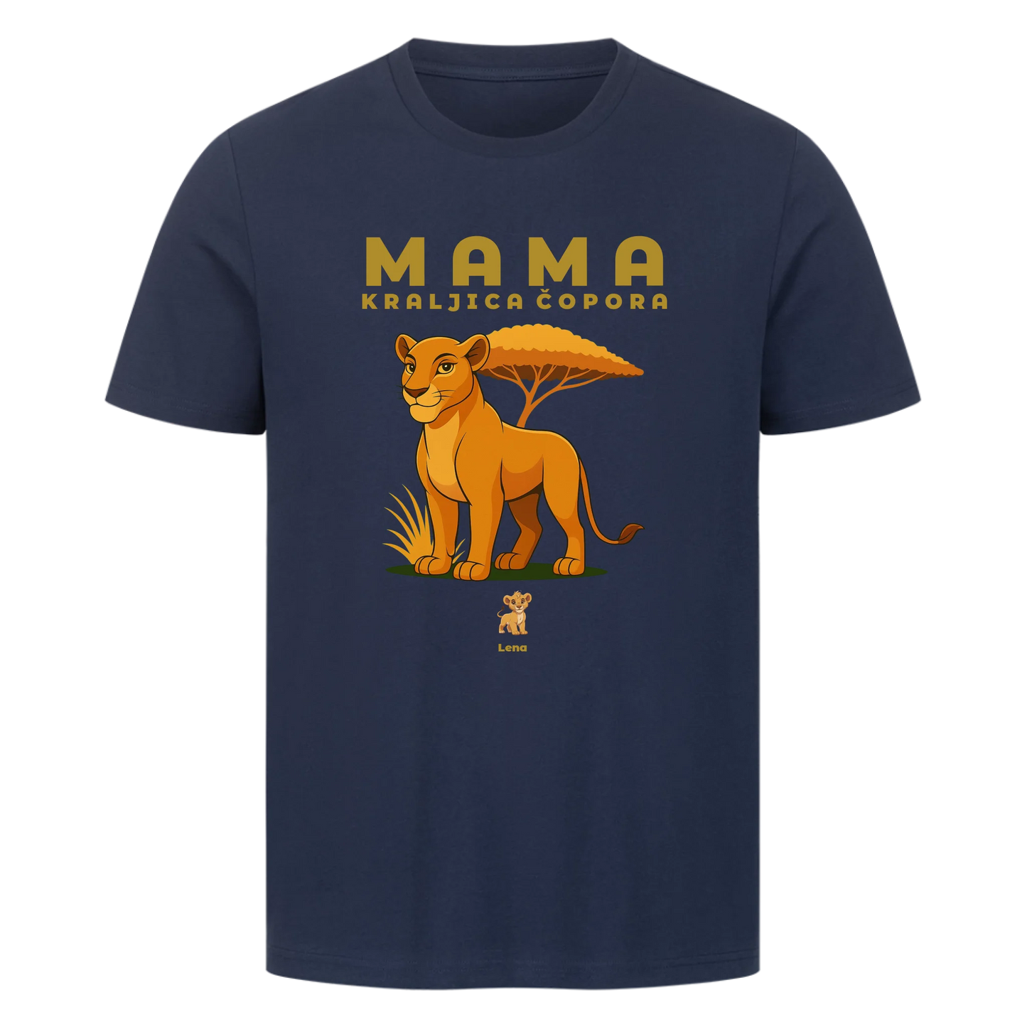 Personalisierbares Mama Kraljica Čopora, Premium T-Shirt