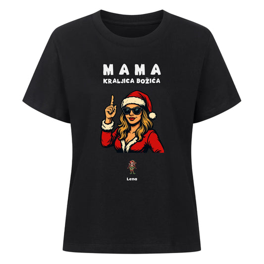 Mama kraljica božića, Personalisierbares T-Shirt Women