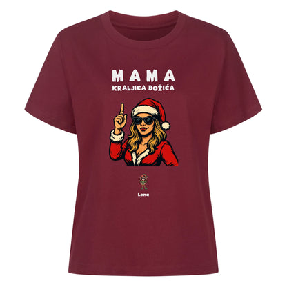 Mama kraljica božića, Personalisierbares T-Shirt Women