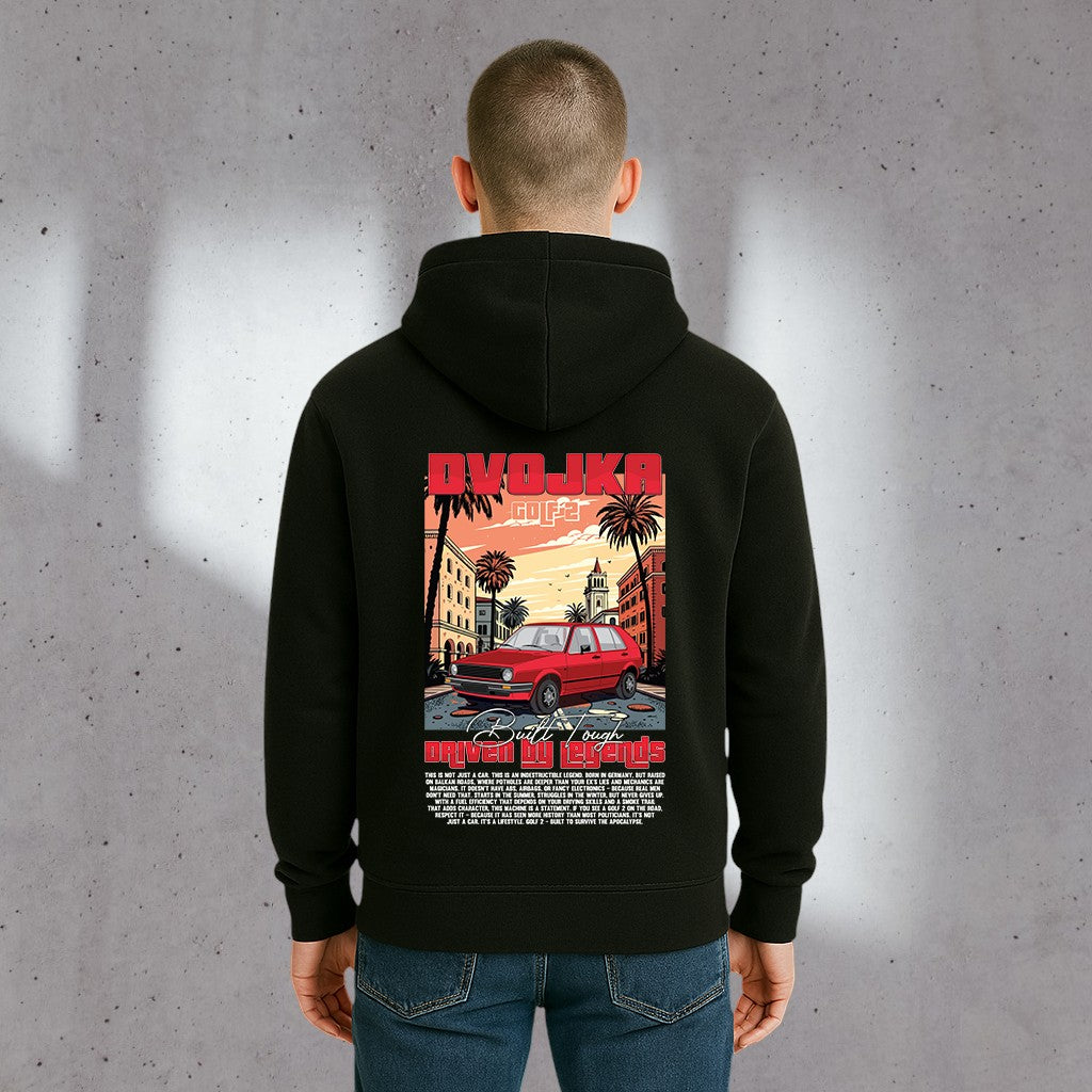 „DVOJKA – Driven by Legends“ – Premium Hoodie