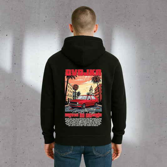 „DVOJKA – Driven by Legends“ – Premium Hoodie