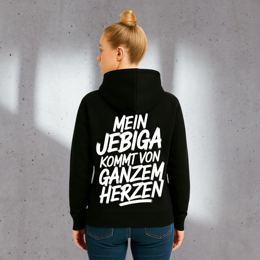 „Mein Jebiga kommt von ganzem Herzen“ – Premium Hoodie