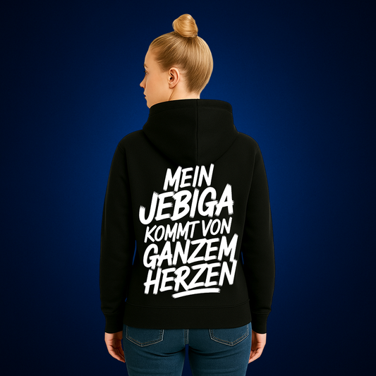 „Mein Jebiga kommt von ganzem Herzen“ – Premium Hoodie